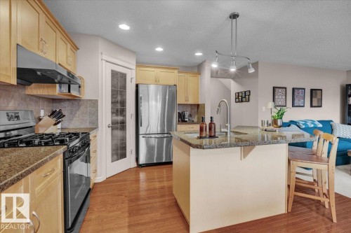 21933 94A Avenue Nw, Edmonton, AB - Indoor Photo Showing Kitchen With Upgraded Kitchen