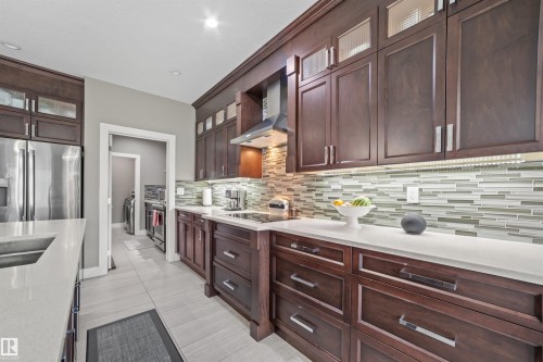 1960 Adamson Terrace, Edmonton, AB - Indoor Photo Showing Kitchen With Upgraded Kitchen