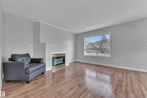2 3311 58 Street, Edmonton, AB - Indoor Photo Showing Living Room With Fireplace