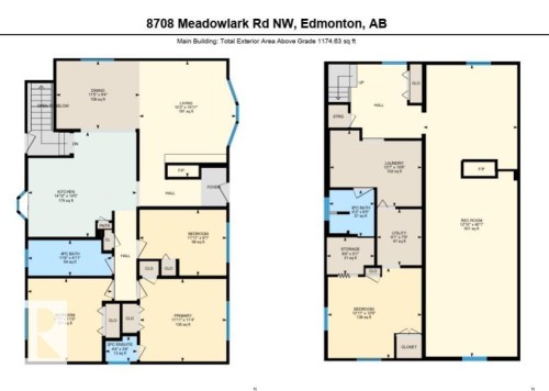 View of floor plan / room layout - 8708 Meadowlark Road, Edmonton, AB - Other