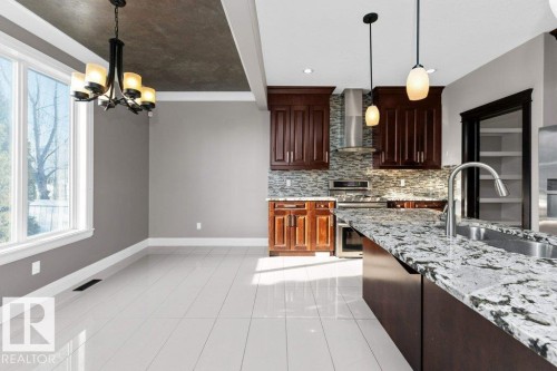 20503 58 Avenue, Edmonton, AB - Indoor Photo Showing Kitchen With Upgraded Kitchen