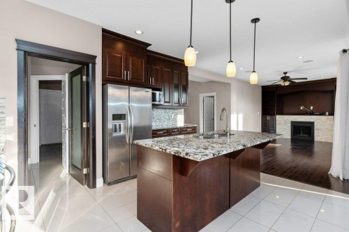 20503 58 Avenue, Edmonton, AB - Indoor Photo Showing Kitchen With Double Sink With Upgraded Kitchen