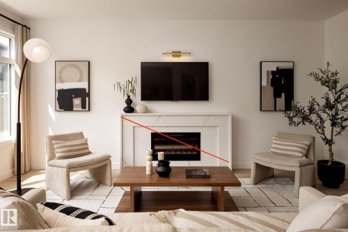 5824 Kootook Link Link, Edmonton, AB - Indoor Photo Showing Living Room