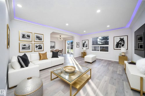 3504 20 Street, Edmonton, AB - Indoor Photo Showing Living Room