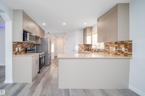 3504 20 Street, Edmonton, AB - Indoor Photo Showing Kitchen With Upgraded Kitchen