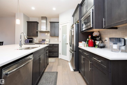 2060 Ware Road, Edmonton, AB - Indoor Photo Showing Kitchen With Double Sink With Upgraded Kitchen