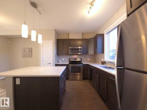 2226 Glenridding Boulevard, Edmonton, AB - Indoor Photo Showing Kitchen With Stainless Steel Kitchen With Double Sink With Upgraded Kitchen