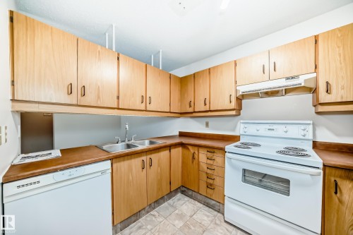 104 70 Alpine Place, St. Albert, AB - Indoor Photo Showing Kitchen With Double Sink