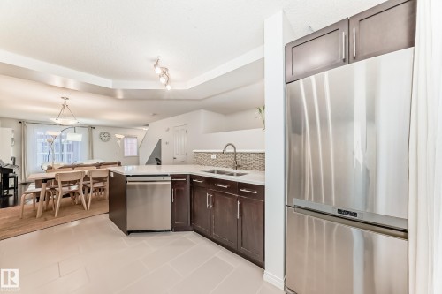 50 460 Hemingway Road, Edmonton, AB - Indoor Photo Showing Kitchen With Double Sink