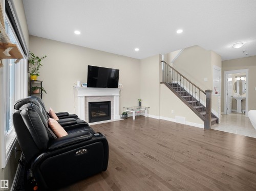 8716 Carson Way, Edmonton, AB - Indoor With Fireplace
