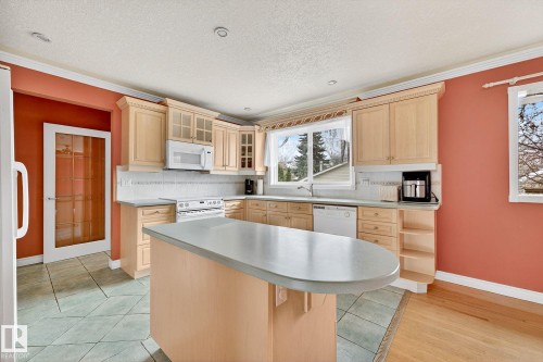 11423 127 Street, Edmonton, AB - Indoor Photo Showing Kitchen With Double Sink