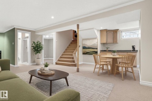 11423 127 Street, Edmonton, AB - Indoor Photo Showing Living Room