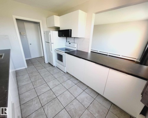 8 6103 98 Avenue, Edmonton, AB - Indoor Photo Showing Kitchen With Double Sink