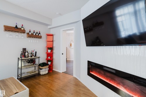 140 4827 104A Street, Edmonton, AB - Indoor With Fireplace
