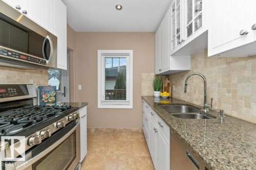 11317 103 Street, Edmonton, AB - Indoor Photo Showing Kitchen With Double Sink With Upgraded Kitchen