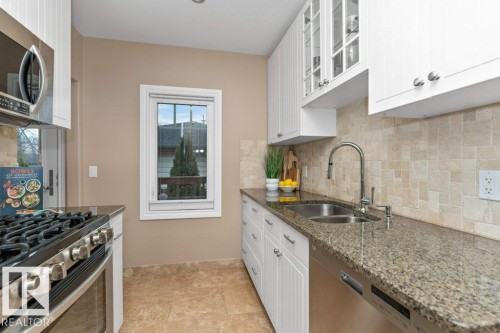 11317 103 Street, Edmonton, AB - Indoor Photo Showing Kitchen With Double Sink With Upgraded Kitchen