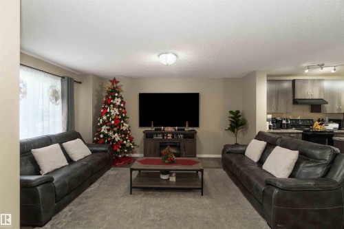 3116 17 Avenue, Edmonton, AB - Indoor Photo Showing Living Room