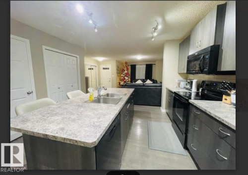 3116 17 Avenue, Edmonton, AB - Indoor Photo Showing Kitchen With Double Sink