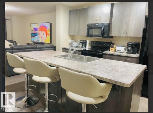 3116 17 Avenue, Edmonton, AB - Indoor Photo Showing Kitchen With Double Sink