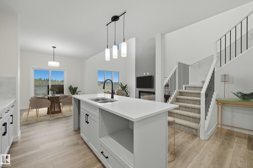 43 Gable Common, Spruce Grove, AB - Indoor Photo Showing Kitchen With Double Sink