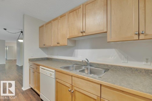 102 2903 Rabbit Hill Road, Edmonton, AB - Indoor Photo Showing Kitchen With Double Sink