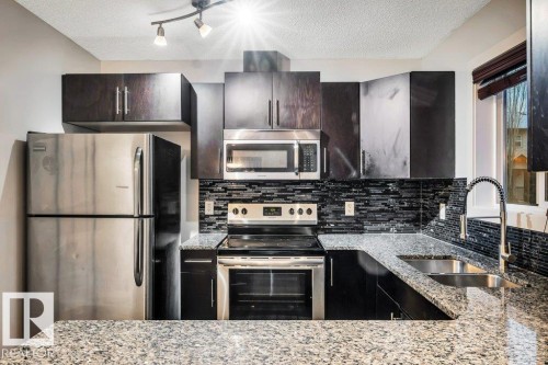 26 12004 22 Avenue, Edmonton, AB - Indoor Photo Showing Kitchen With Double Sink With Upgraded Kitchen