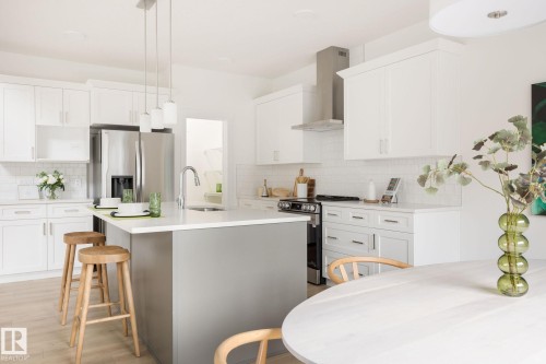 4019 208 Street, Edmonton, AB - Indoor Photo Showing Kitchen With Upgraded Kitchen