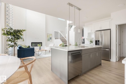 4019 208 Street, Edmonton, AB - Indoor Photo Showing Kitchen With Upgraded Kitchen