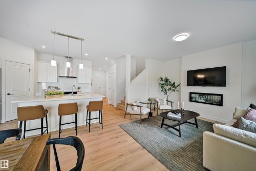 4023 208 Street, Edmonton, AB - Indoor Photo Showing Other Room With Fireplace