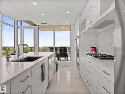 605 14105 West Block Drive, Edmonton, AB - Indoor Photo Showing Kitchen With Double Sink With Upgraded Kitchen