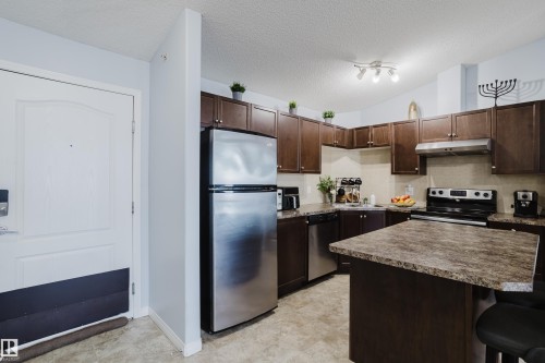 7412 7327 South Terwillegar Drive, Edmonton, AB - Indoor Photo Showing Kitchen With Stainless Steel Kitchen With Double Sink