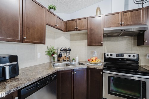 7412 7327 South Terwillegar Drive, Edmonton, AB - Indoor Photo Showing Kitchen With Stainless Steel Kitchen With Double Sink
