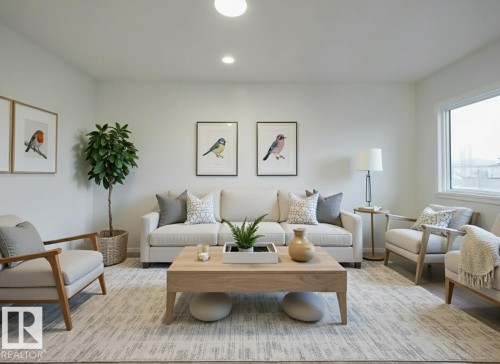 161 Elliott Wynd, Fort Saskatchewan, AB - Indoor Photo Showing Living Room