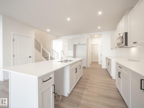 4639 Kinsella Landing, Edmonton, AB - Indoor Photo Showing Kitchen With Double Sink With Upgraded Kitchen
