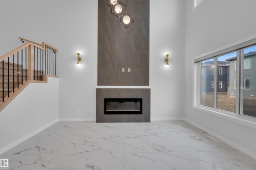 3516 41 Avenue, Beaumont, AB - Indoor With Fireplace