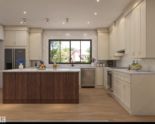 9023 90 Street, Edmonton, AB - Indoor Photo Showing Kitchen
