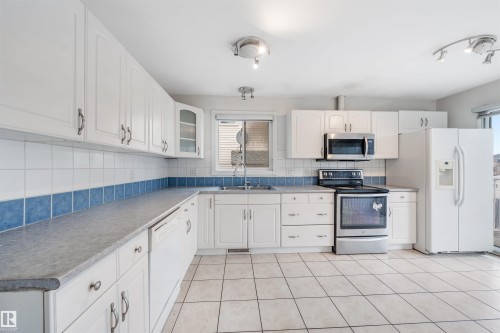 2831 36 Street, Edmonton, AB - Indoor Photo Showing Kitchen With Double Sink