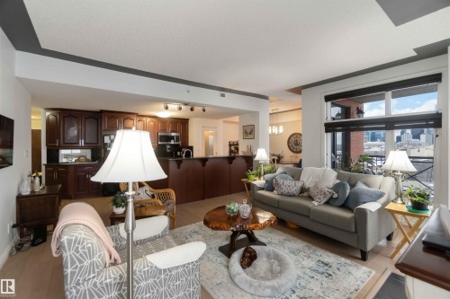 1101 9020 Jasper Avenue, Edmonton, AB - Indoor Photo Showing Living Room