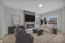 4 Resplendent Way, St. Albert, AB  - Indoor Photo Showing Living Room With Fireplace 