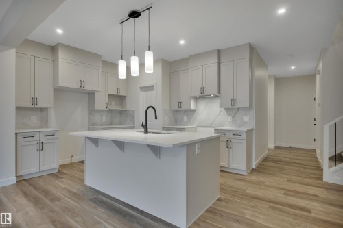 8821 223A Street, Edmonton, AB - Indoor Photo Showing Kitchen With Upgraded Kitchen