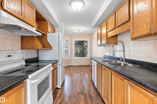 3520 60 Street, Edmonton, AB - Indoor Photo Showing Kitchen With Double Sink