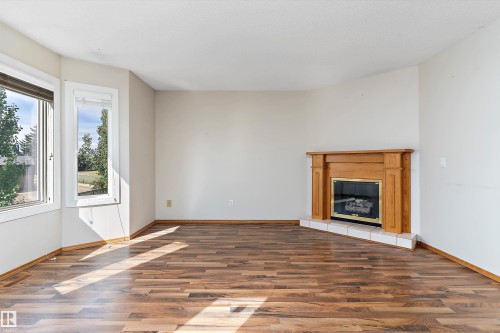 3520 60 Street, Edmonton, AB - Indoor Photo Showing Living Room With Fireplace