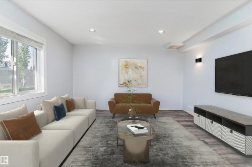 3520 60 Street, Edmonton, AB - Indoor Photo Showing Living Room