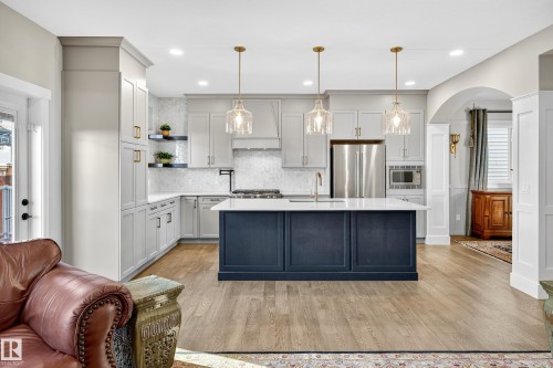 1411 25 Street, Edmonton, AB - Indoor Photo Showing Kitchen With Stainless Steel Kitchen With Upgraded Kitchen