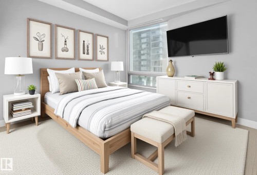 502 11969 Jasper Avenue, Edmonton, AB - Indoor Photo Showing Bedroom