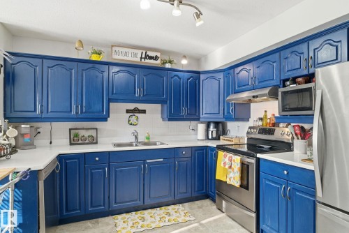 62 2505 42 Street, Edmonton, AB - Indoor Photo Showing Kitchen With Double Sink