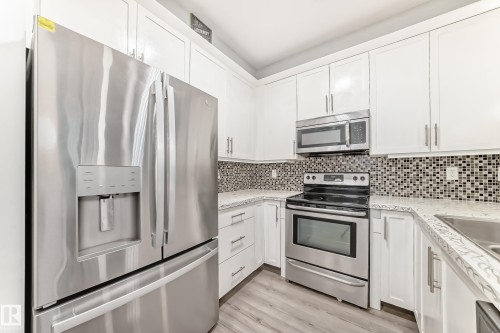 201 2588 Anderson Way, Edmonton, AB - Indoor Photo Showing Kitchen With Stainless Steel Kitchen With Upgraded Kitchen