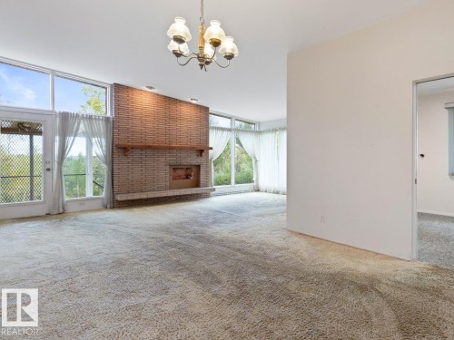 7404 Rowland Road, Edmonton, AB - Indoor With Fireplace