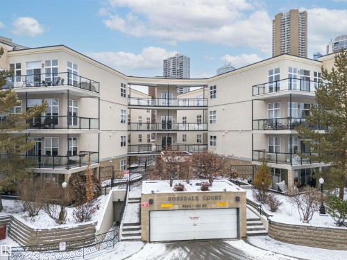 104 9804 101 Street, Edmonton, AB - Outdoor With Balcony With Facade