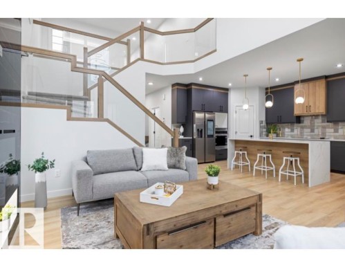 3514 45 Avenue, Beaumont, AB - Indoor Photo Showing Living Room